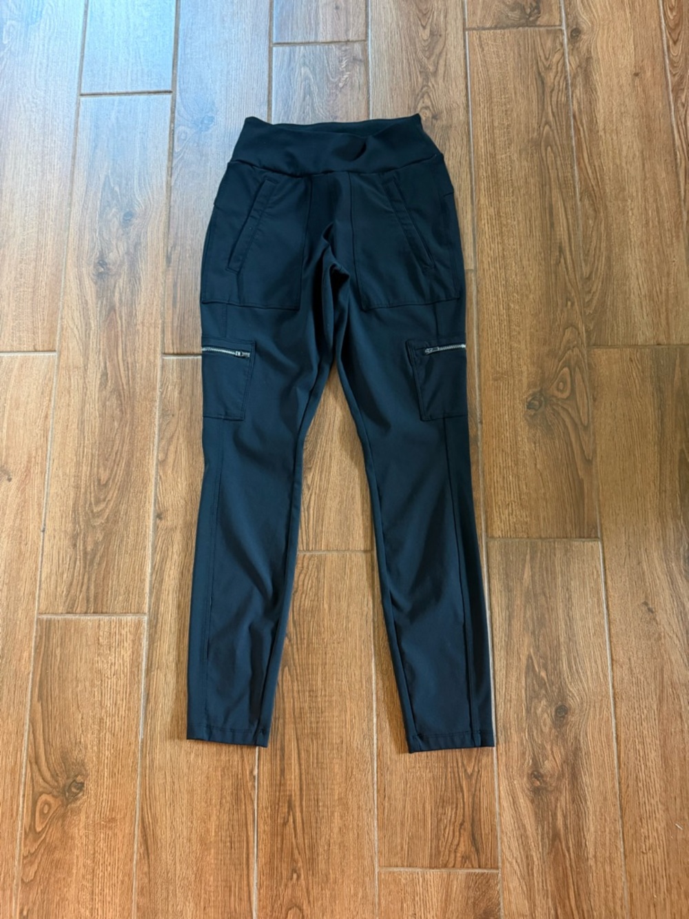Athleta Women’s Joggers Pants Black Zip Pockets Size 0